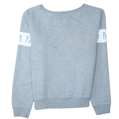 Tommy Hilfiger Men’s Grey Logo Crew Neck Sweatshirt Size S
