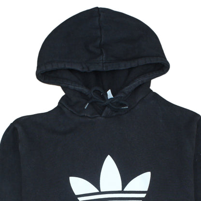 Adidas Men's Black Pullover Hoodie L Regular Fit Sports Logo