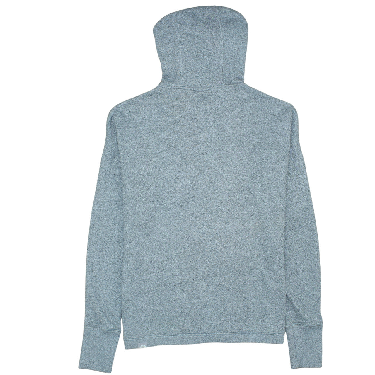 The North Face Womens Grey Full Zip Hoodie Size L Lightweight Fleece