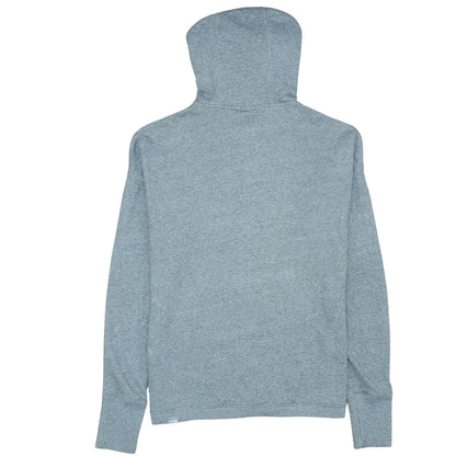 The North Face Womens Grey Full Zip Hoodie Size L Lightweight Fleece