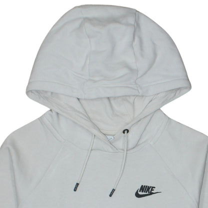 Nike Men's Beige Pullover Hoodie XS Fleece Logo Sweatshirt