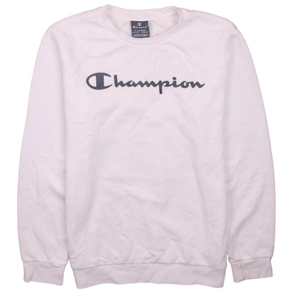 Champion Boys White Logo Pullover Sweatshirt Size 13-14 Years