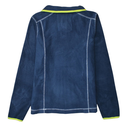Weird Fish Women's Navy Blue Size 12 1/4 Zip Fleece Sweatshirt