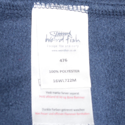 Weird Fish Women's Navy Blue Size 12 1/4 Zip Fleece Sweatshirt
