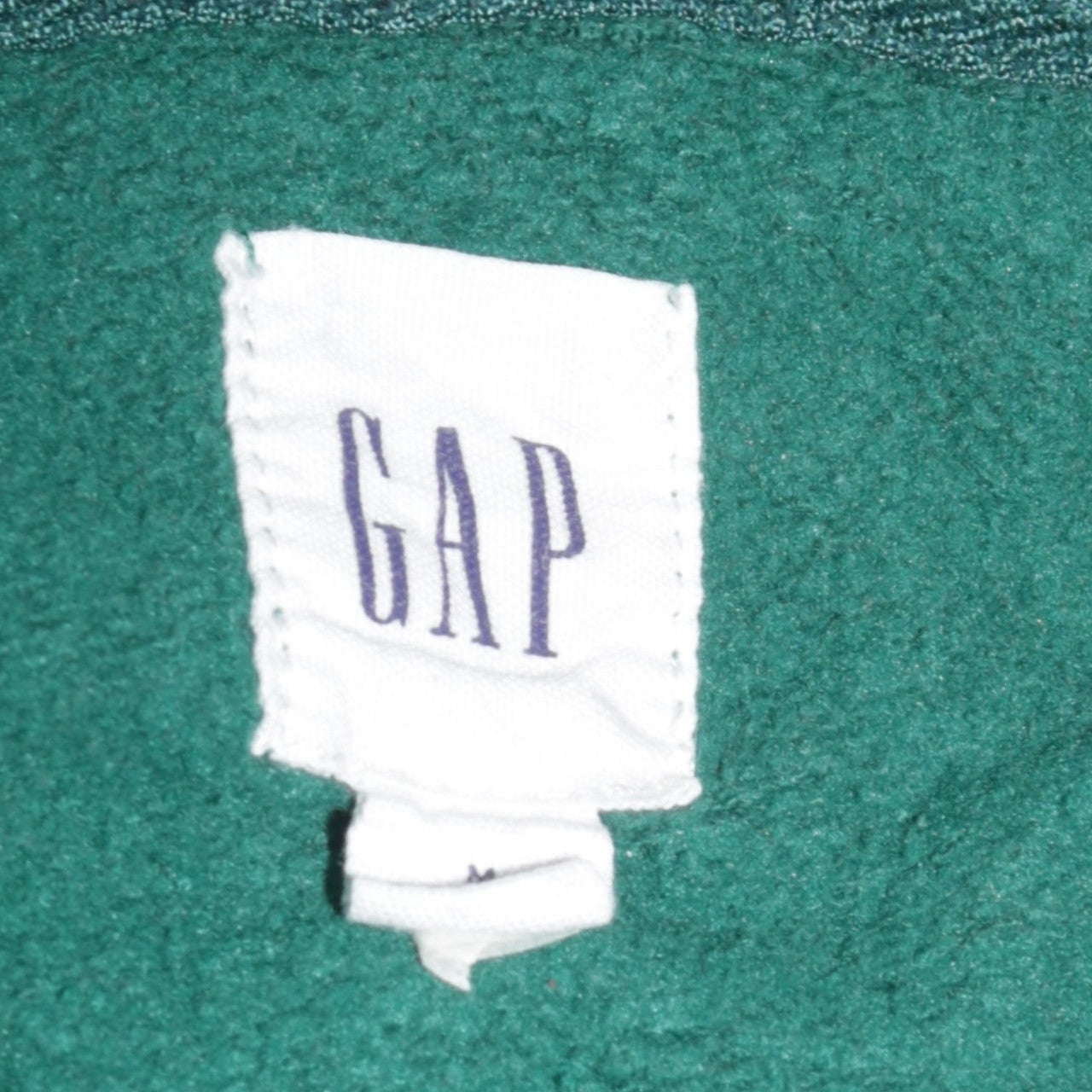 GAP Men's Green Full Zip Hoodie M Logo Fleece Sweatshirt