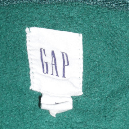 GAP Men's Green Full Zip Hoodie M Logo Fleece Sweatshirt
