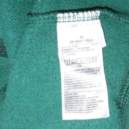 GAP Men's Green Full Zip Hoodie M Logo Fleece Sweatshirt
