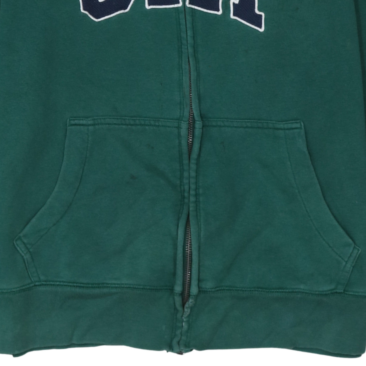GAP Men's Green Full Zip Hoodie M Logo Fleece Sweatshirt