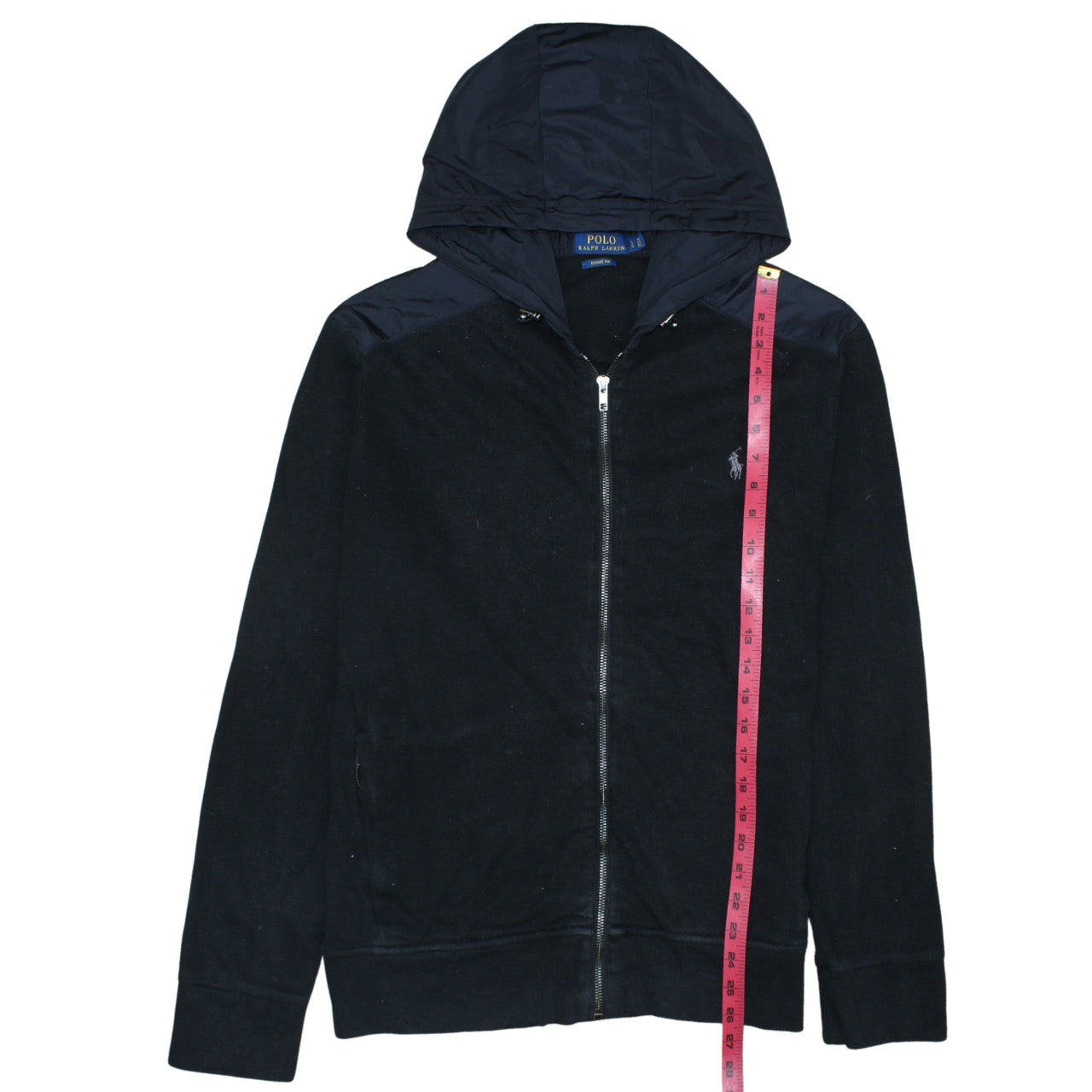 Polo Ralph Lauren Men's Black Hooded Full Zip Cotton Jacket L