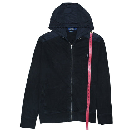 Polo Ralph Lauren Men's Black Hooded Full Zip Cotton Jacket L