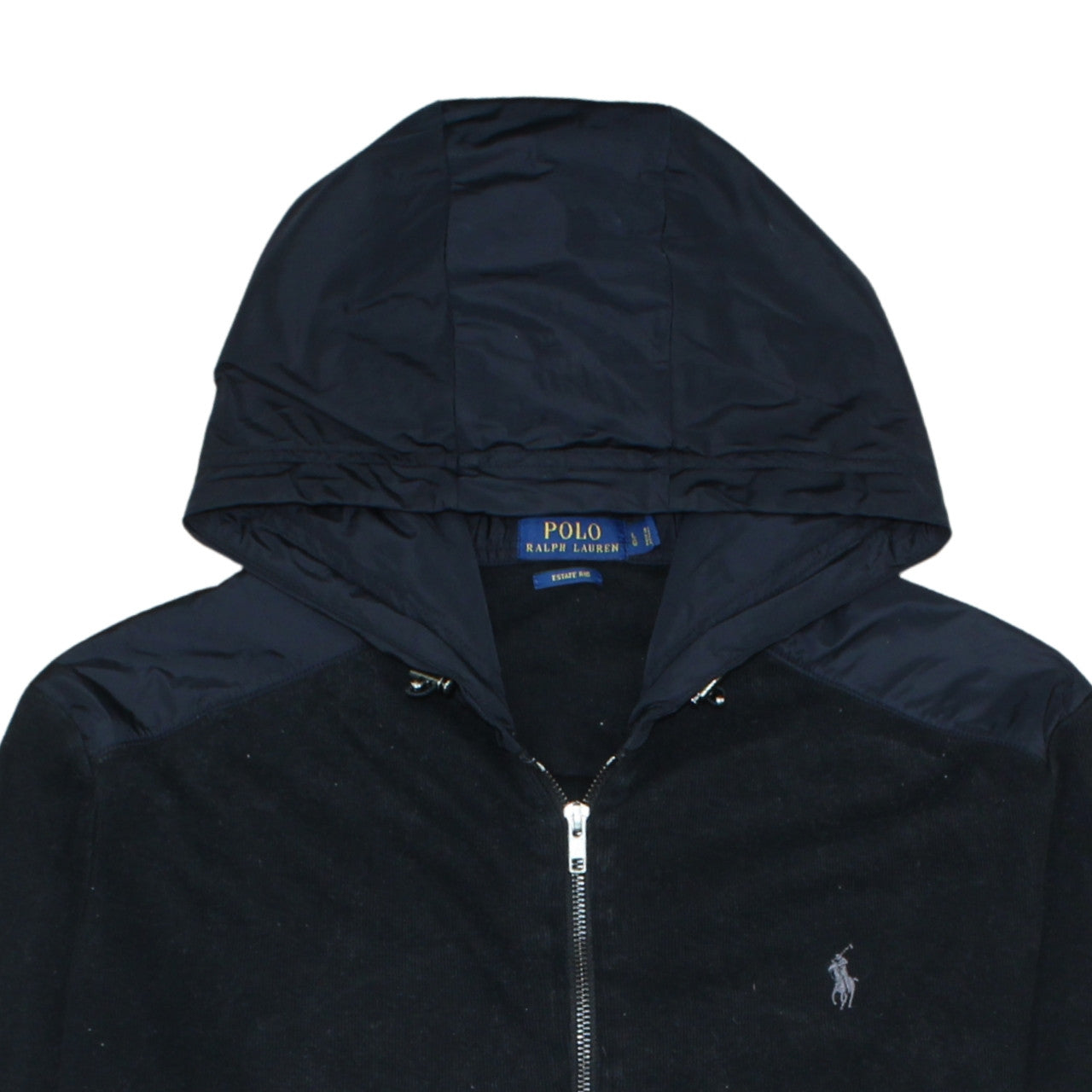 Polo Ralph Lauren Men's Black Hooded Full Zip Cotton Jacket L