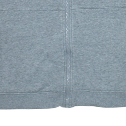 Nike Men's Grey Full Zip Cotton Fleece Sweatshirt Small
