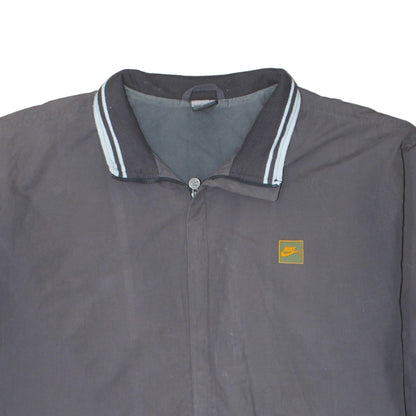 Nike Men's Grey 2XL Basic Zip Jacket Cotton Nylon Lined