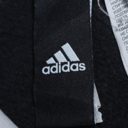 Adidas Men’s Black Pullover Hoodie S Regular Fit Logo Fleece