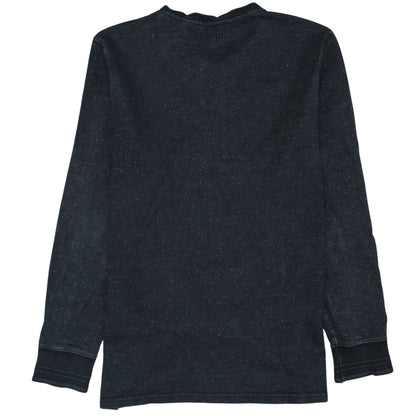 Levi's Men's Black Long Sleeve Henley Cotton T-Shirt Size L