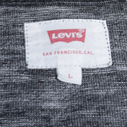 Levi's Men's Black Long Sleeve Henley Cotton T-Shirt Size L