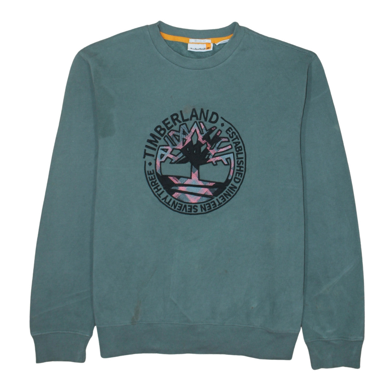 Timberland Men's Green Regular Fit Logo Sweatshirt M