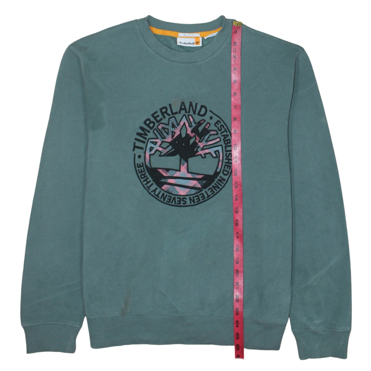 Timberland Men's Green Regular Fit Logo Sweatshirt M