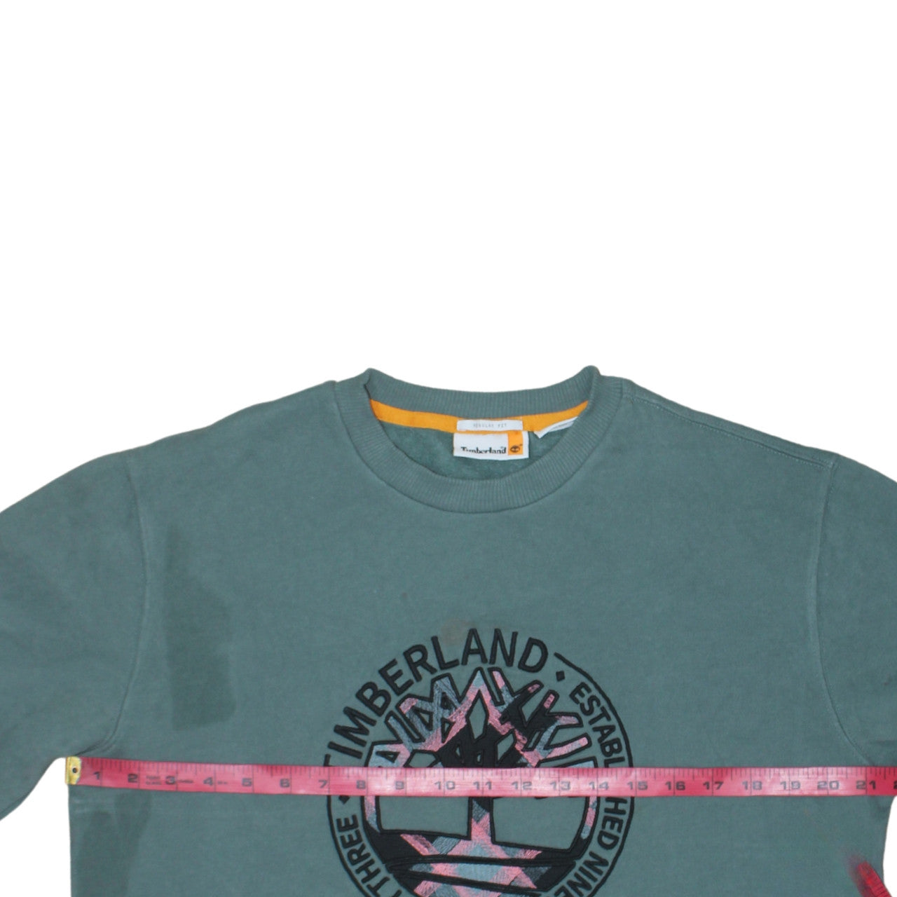 Timberland Men's Green Regular Fit Logo Sweatshirt M