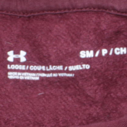 Under Armour Men’s Red Pullover Hoodie Small Relaxed Fit