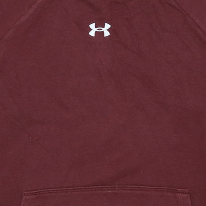 Under Armour Men’s Red Pullover Hoodie Small Relaxed Fit