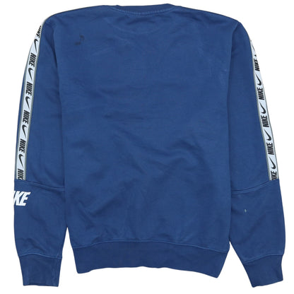 Nike Men’s Blue XS Pullover Sweatshirt with Logo Tape Trim