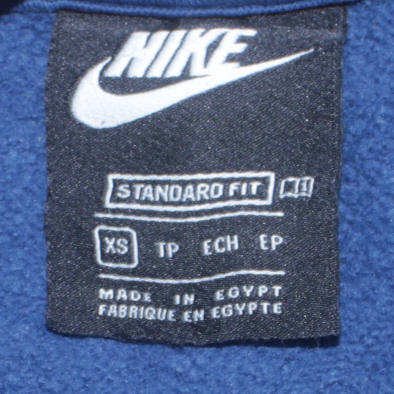 Nike Men’s Blue XS Pullover Sweatshirt with Logo Tape Trim