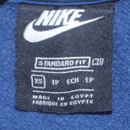 Nike Men’s Blue XS Pullover Sweatshirt with Logo Tape Trim