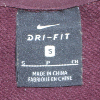 Nike Women's Burgundy Dri-FIT Pullover Sweatshirt Small