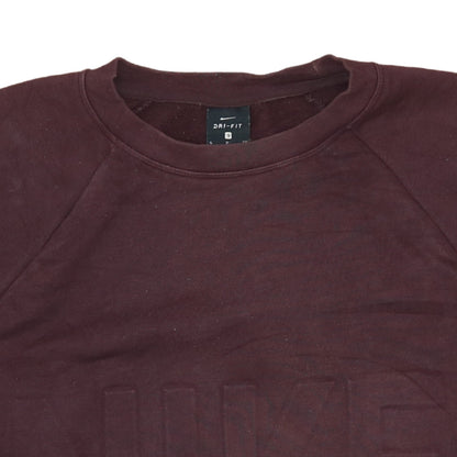 Nike Women's Burgundy Dri-FIT Pullover Sweatshirt Small