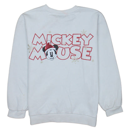 Disney at Primark Girls White Christmas Mickey Mouse Sweatshirt 13-14 Years