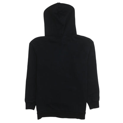 Puma Mens Black Small Pullover Hoodie Fleece Logo Sweatshirt