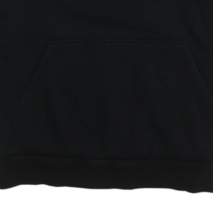 Puma Mens Black Small Pullover Hoodie Fleece Logo Sweatshirt
