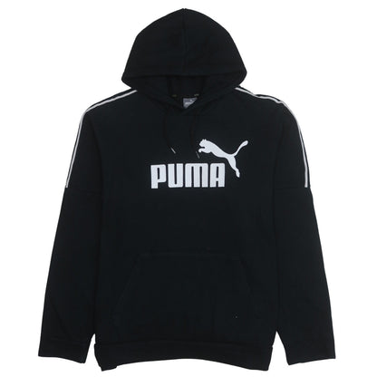 Puma Men's Black XL Pullover Hoodie Graphic Logo Sportswear