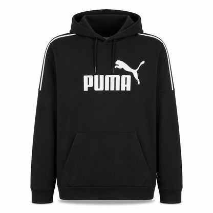 Puma Men's Black XL Pullover Hoodie Graphic Logo Sportswear
