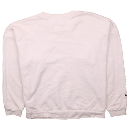 Adidas Womens Beige Crew Neck Sweatshirt Size 14 Logo Print