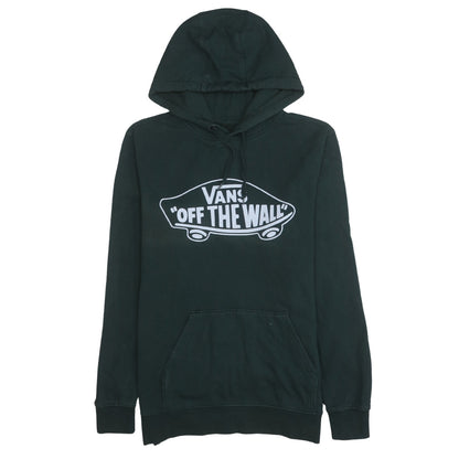 Vans Mens Green XS Pullover Hoodie Off The Wall Logo Skateboard Sweatshirt