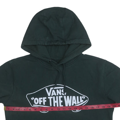Vans Mens Green XS Pullover Hoodie Off The Wall Logo Skateboard Sweatshirt