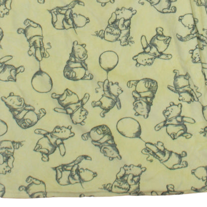 Primark Disney Winnie the Pooh Yellow Fleece Nightshirt XS Womens Long Sleeve