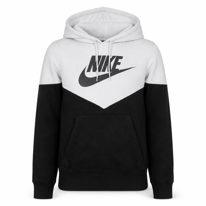Nike Men's Black White Pullover Hoodie Small Graphic Logo Sportswear