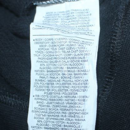 Nike Men's Black White Pullover Hoodie Small Graphic Logo Sportswear