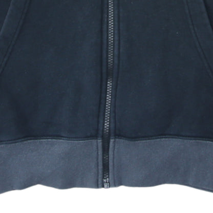 Nike Men’s Black Full Zip Hoodie S Fleece Cotton Logo Sportswear