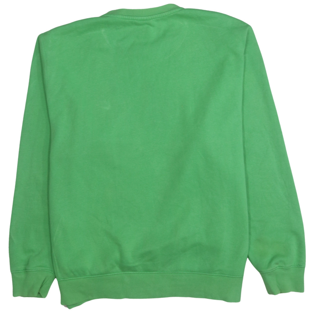 Nike Men's Green Pullover Sweatshirt L Embroidered Logo Crew Neck
