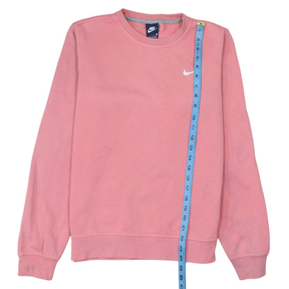 Nike Women's Pink Crew Neck Pullover Sweatshirt Size M
