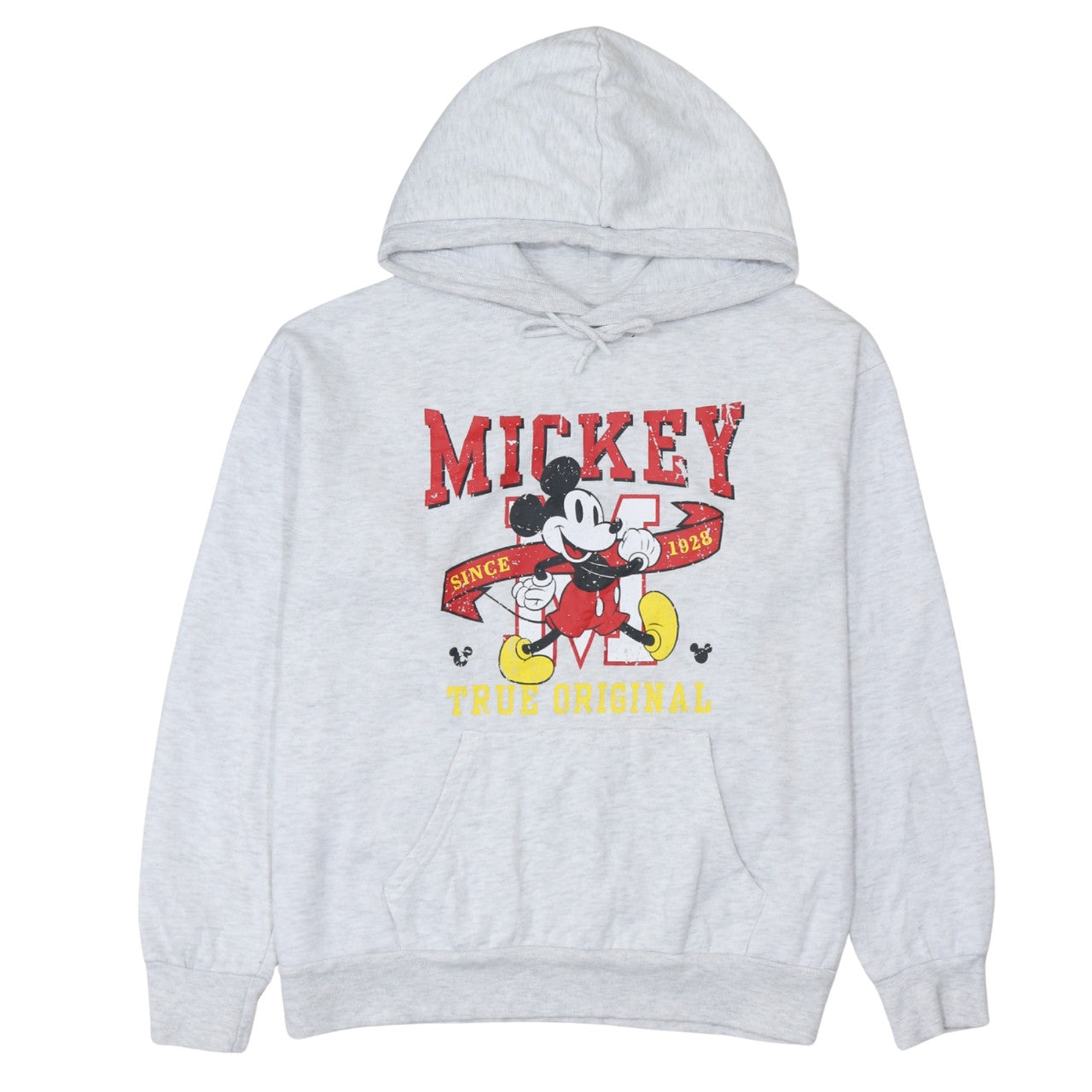 Disney Primark Women Grey Mickey Mouse Hoodie Size L 14/16 Pullover