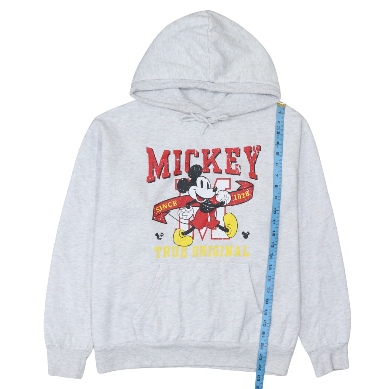 Disney Primark Women Grey Mickey Mouse Hoodie Size L 14/16 Pullover