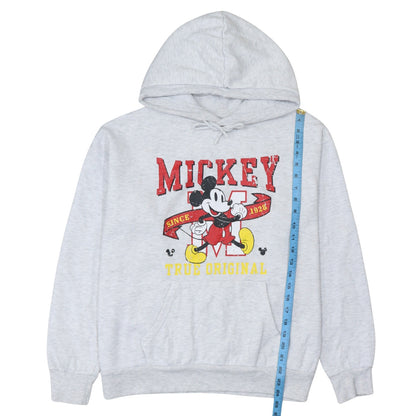 Disney Primark Women Grey Mickey Mouse Hoodie Size L 14/16 Pullover