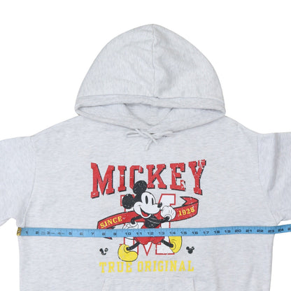 Disney Primark Women Grey Mickey Mouse Hoodie Size L 14/16 Pullover