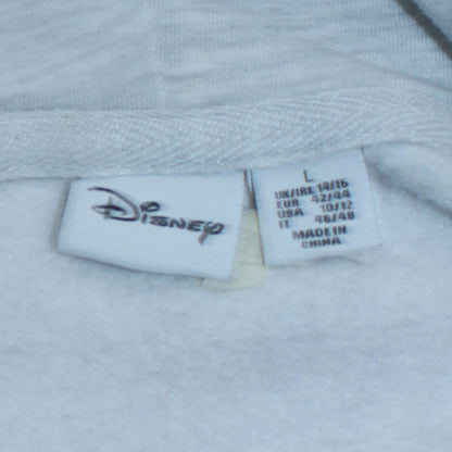 Disney Primark Women Grey Mickey Mouse Hoodie Size L 14/16 Pullover