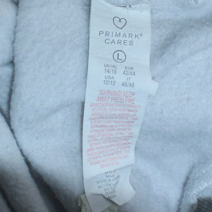 Disney Primark Women Grey Mickey Mouse Hoodie Size L 14/16 Pullover